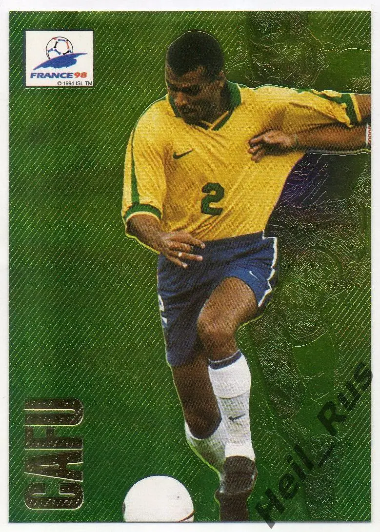 Футбол. Карточка Cafu/Кафу (Бразилия, Рома/Милан/Палмейрас) Чемпионат Мира 1998