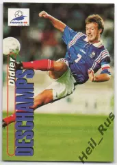 Футбол. Карточка Дидье Дешам Франция, Ювентус, Челси/Марсель Чемпионат Мира 1998