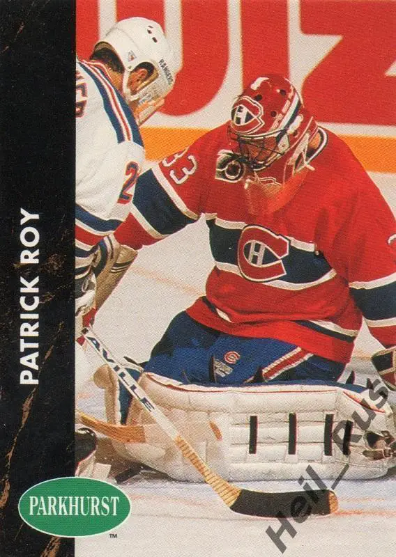 Хоккей; Карточка Patrick Roy / Патрик Руа (Montreal Canadiens/Монреаль), НХЛ/NHL