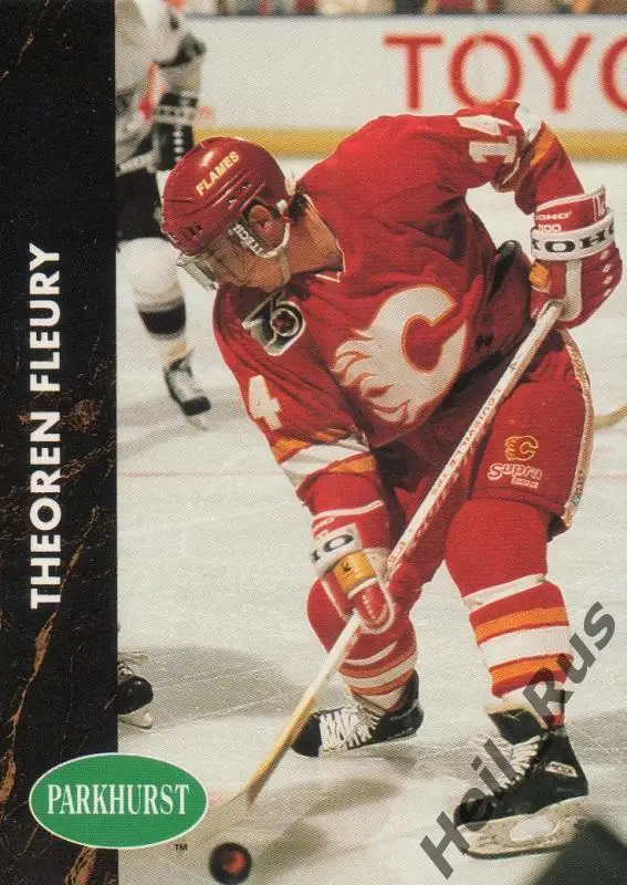 Хоккей. Карточка Theoren Fleury/Теорен Флери (Calgary Flames / Калгари), НХЛ/NHL