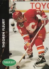 Хоккей. Карточка Theoren Fleury/Теорен Флери (Calgary Flames / Калгари), НХЛ/NHL