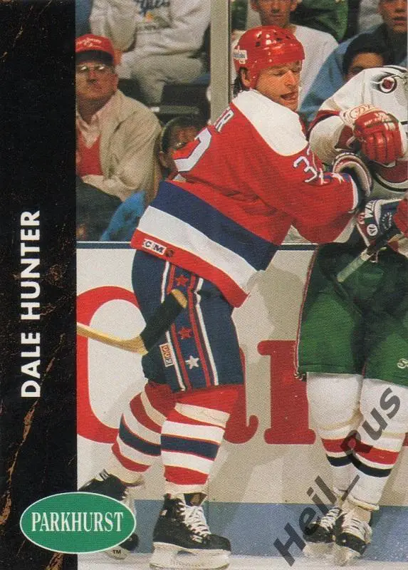 Хоккей. Карточка Dale Hunter/Дэйл Хантер Washington Capitals / Вашингтон НХЛ/NHL