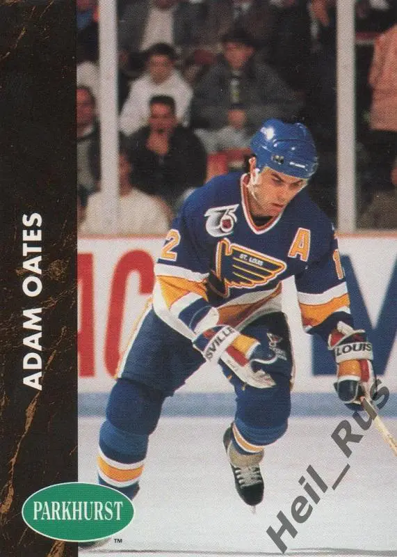 Хоккей. Карточка Adam Oates / Адам Оутс (St. Louis Blues/Сент-Луис Блюз) НХЛ/NHL