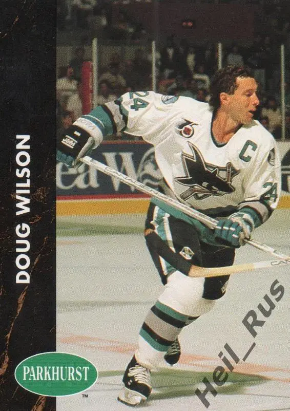 Хоккей. Карточка Doug Wilson / Дуг Уилсон San Jose Sharks/Сан-Хосе Шаркс НХЛ/NHL