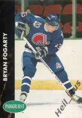 Хоккей. Карточка Bryan Fogarty/Брайан Фогерти (Quebec Nordiques/Квебек) НХЛ/NHL