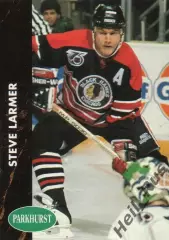 Хоккей. Карточка Steve Larmer/Стив Лармер (Chicago Blackhawks / Чикаго) НХЛ/NHL