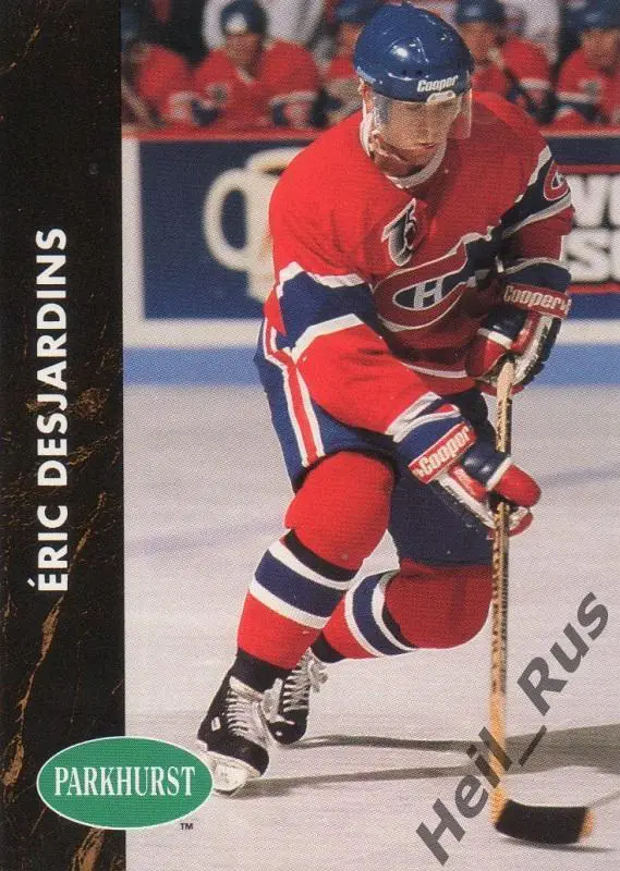 Хоккей. Карточка Eric Desjardins/Эрик Дежарден (Montreal Canadiens) НХЛ/NHL