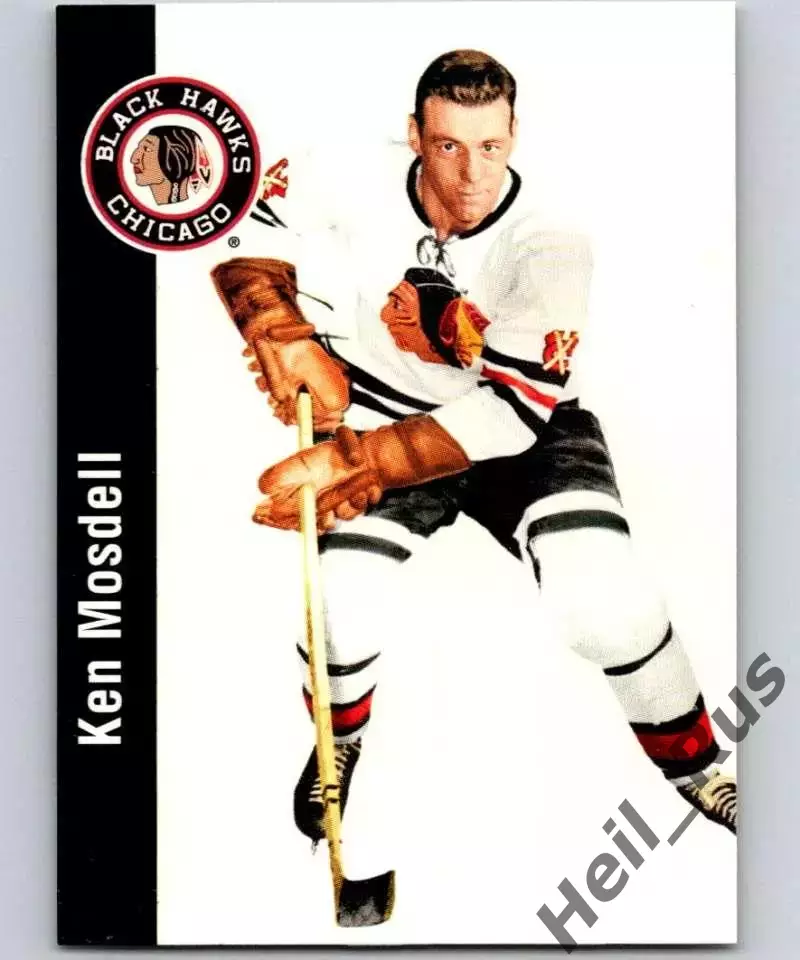 Карточка Ken Mosdell/Кен Мосделл (Chicago Blackhawks/Чикаго Блэкхокс) НХЛ/NHL