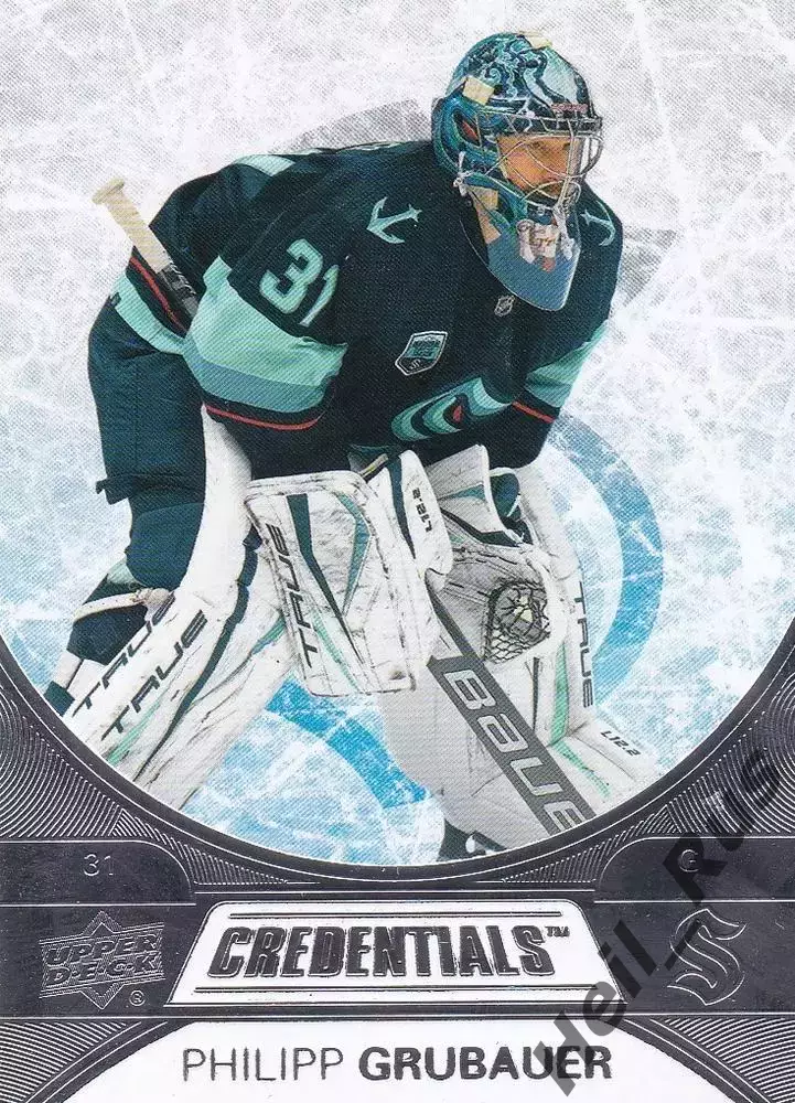 Карточка Philipp Grubauer/Филипп Грубауэр (Seattle Kraken/Сиэтл Кракен) NHL/НХЛ