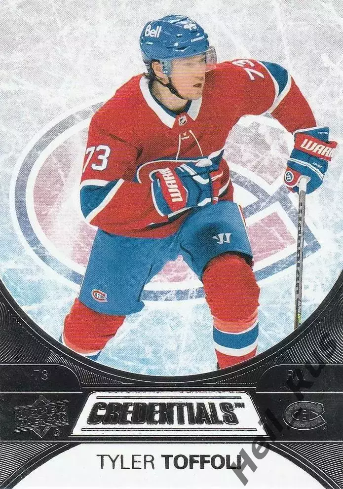 Хоккей Карточка Tyler Toffoli/Тайлер Тоффоли Montreal Canadiens/Монреаль НХЛ NHL