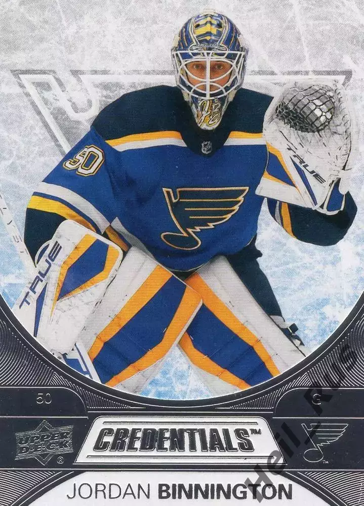 Карточка Jordan Binnington/Джордан Биннингтон St. Louis Blues/Сент-Луис НХЛ NHL