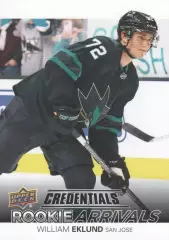 Карточка William Eklund/Вильям Эклунд (San Jose Sharks/Сан-Хосе Шаркс) НХЛ/NHL