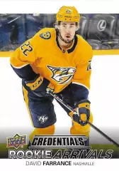 Карточка Дэвид Фарранс Nashville Predators/Нэшвилл Предаторз, Сибирь NHL/НХЛ/КХЛ