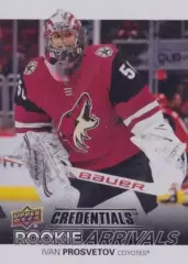 Карточка Иван Просветов Arizona Coyotes/Аризона Койотис, ЦСКА Москва NHL/НХЛ/КХЛ