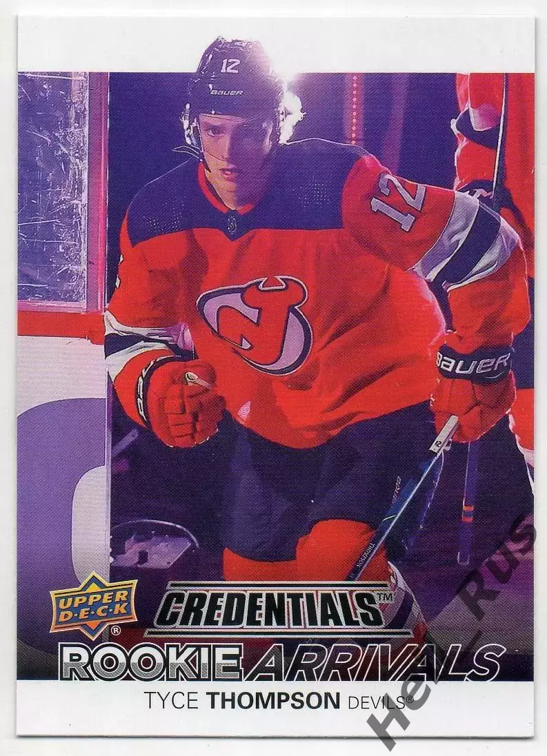 Карточка Тайс Томпсон (New Jersey Devils/Нью-Джерси Девилз, Барыс) NHL/НХЛ/КХЛ