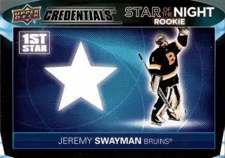 Карточка Jeremy Swayman / Джереми Суэймэн (Boston Bruins/Бостон Брюинз) НХЛ/NHL
