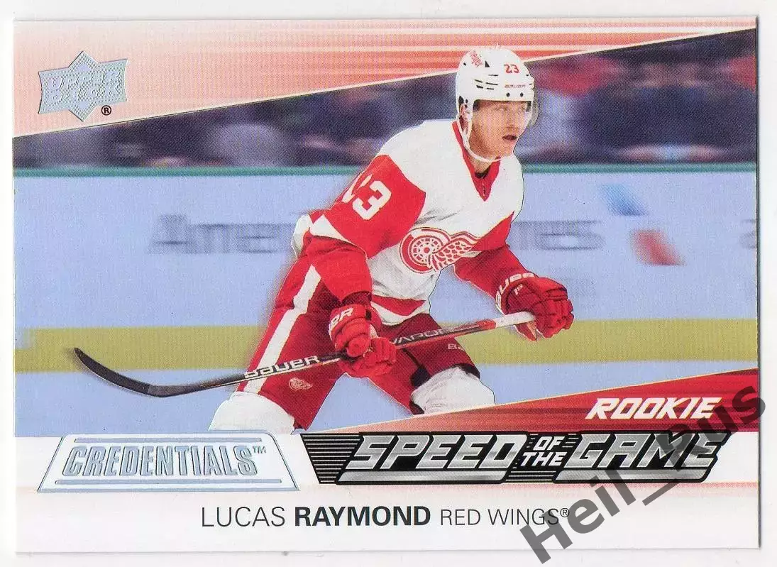 Карточка Lucas Raymond/Лукас Рэймонд Detroit Red Wings/Детройт Ред Уингз НХЛ-NHL