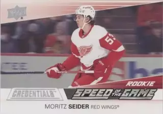 Карточка Moritz Seider/Мориц Зайдер Detroit Red Wings/Детройт Ред Уингз NHL/НХЛ