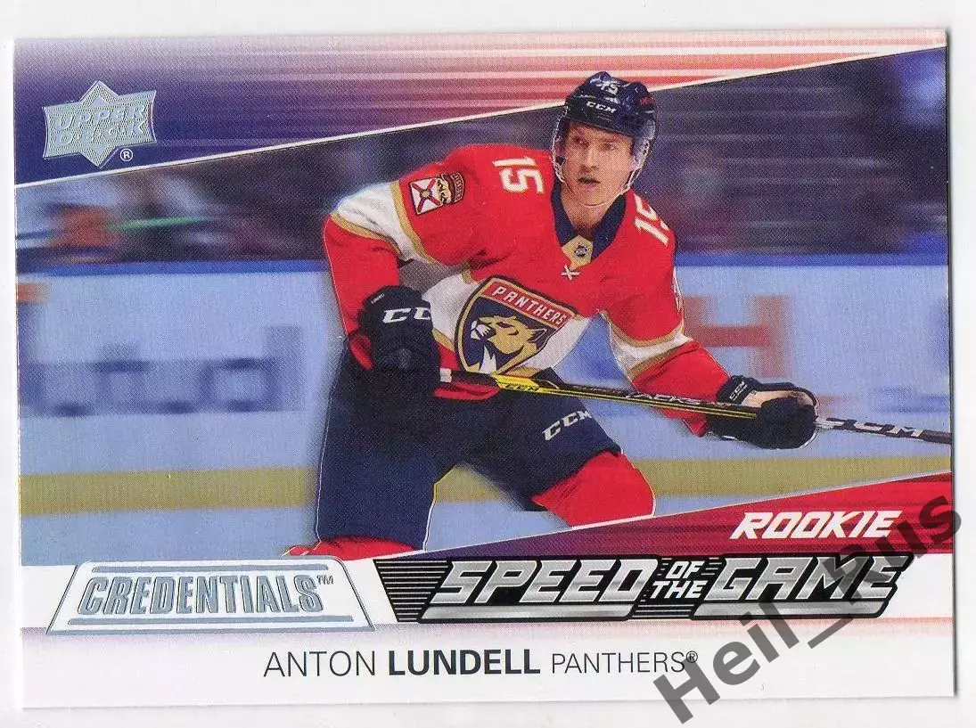 Карточка Anton Lundell/Антон Лунделль (Florida Panthers/Флорида Пантерз) НХЛ/NHL