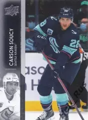 Хоккей. Карточка Carson Soucy/Карсон Суси (Seattle Kraken/Сиэтл Кракен) НХЛ/NHL