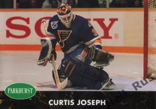 Хоккей; Карточка Curtis Joseph/Кертис Джозеф (St. Louis Blues/Сент-Луис) НХЛ/NHL