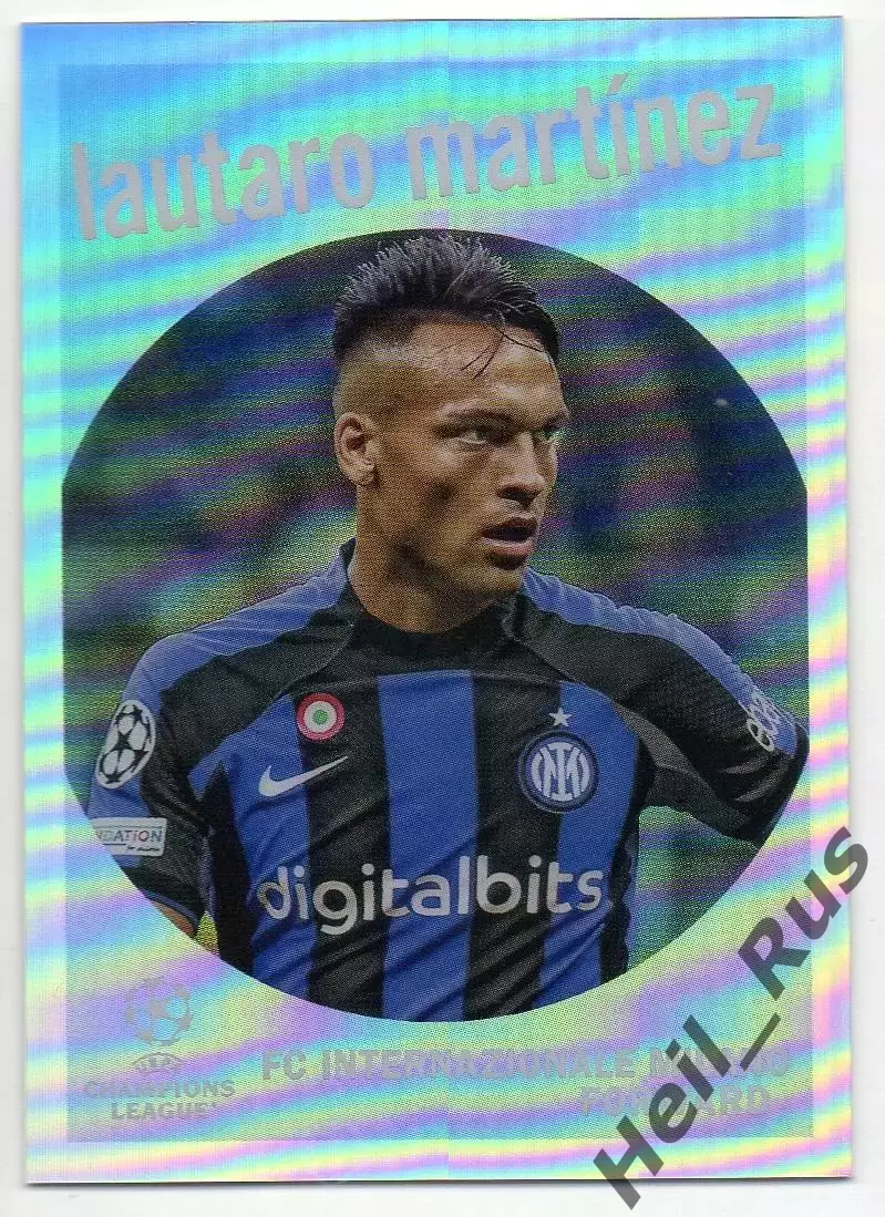 Футбол. Карточка Lautaro Martinez/Лаутаро Мартинес Интер Лига Чемпионов 2022/23
