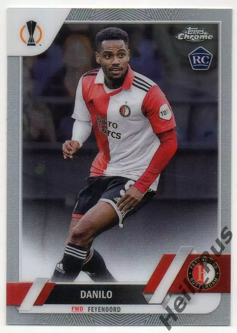 Футбол. Карточка Данило Перейра (Фейеноорд, Рейнджерс, Аякс) Лига Европы 2022/23