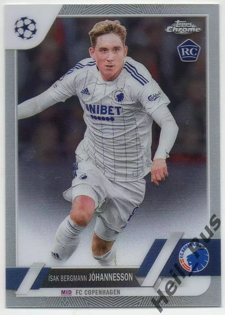 Карточка Исак Бергманн Йоуханнессон (Копенгаген, Кельн) Лига Чемпионов 2022-23