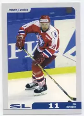Хоккей. Карточка Ян Петерек (Локомотив Ярославль) Русский Лед сезон 2002-2003