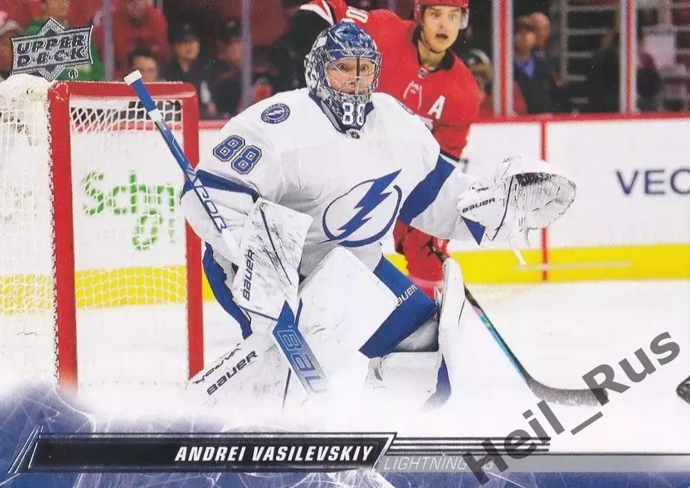 Карточка Андрей Василевский (Тампа-Бэй Лайтнинг, Салават Юлаев Уфа) НХЛ/NHL/КХЛ