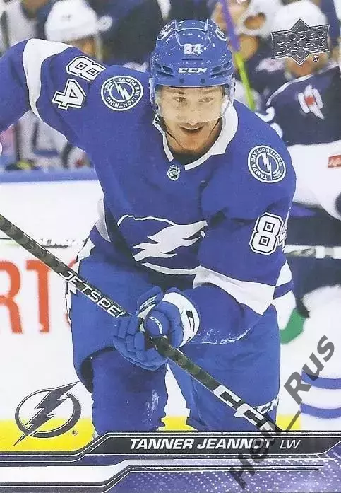 Карточка Tanner Jeannot/Таннер Жанно (Tampa Bay Lightning/Тампа-Бэй) НХЛ/NHL