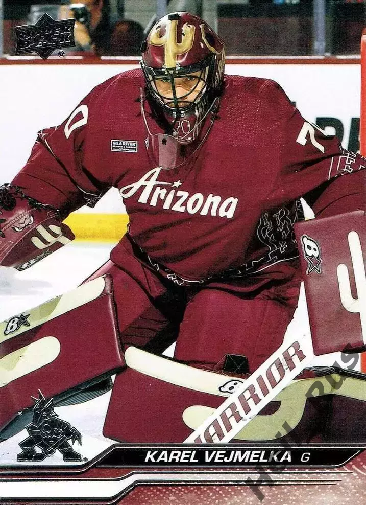 Карточка Karel Vejmelka/Карел Веймелка (Arizona Coyotes/Аризона Койотис) НХЛ/NHL