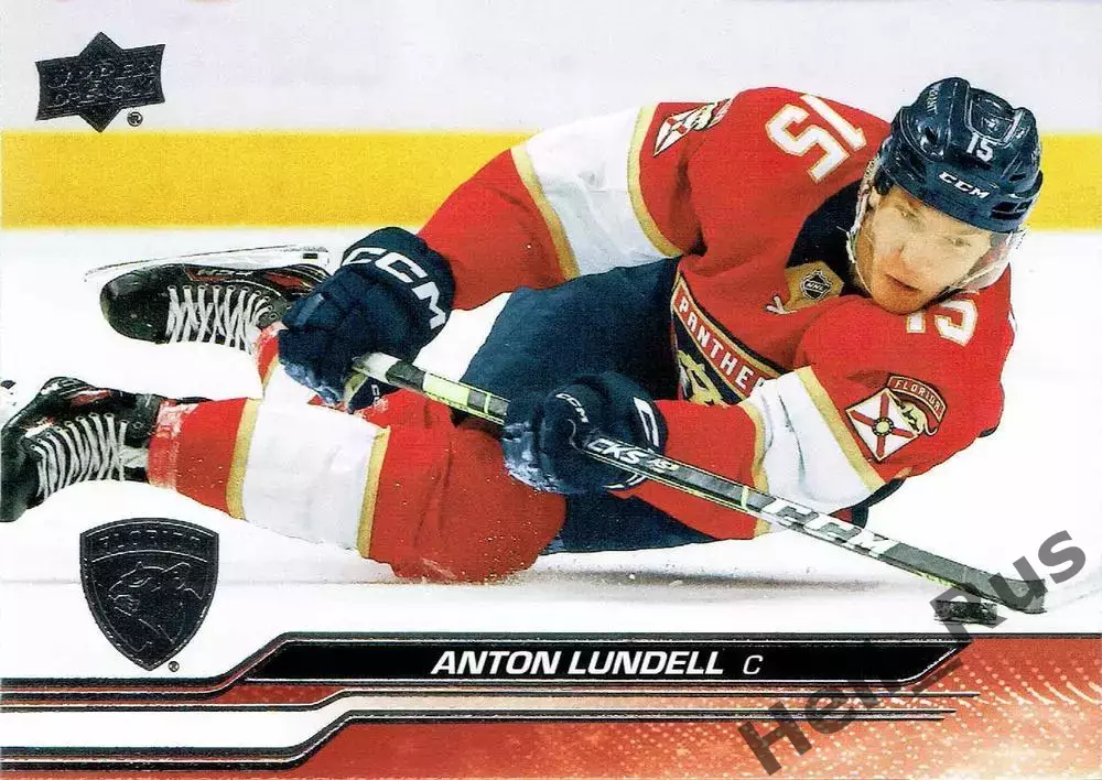 Карточка Anton Lundell/Антон Лунделль (Florida Panthers/Флорида Пантерз) NHL/НХЛ