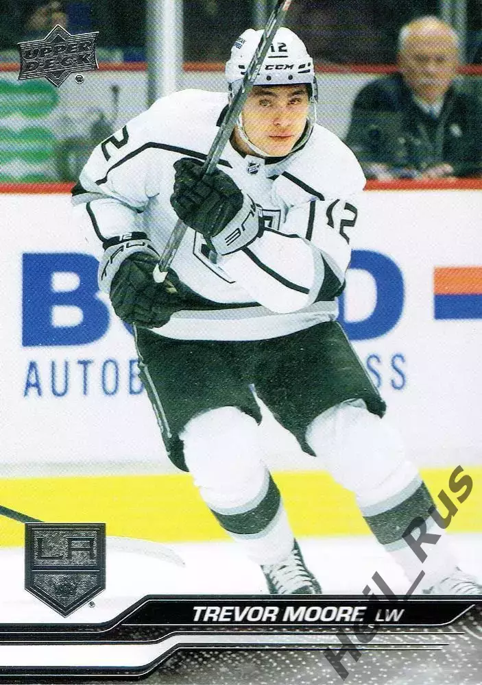 Карточка Trevor Moore/Тревор Мур (Los Angeles Kings/Лос-Анджелес Кингз) НХЛ/NHL