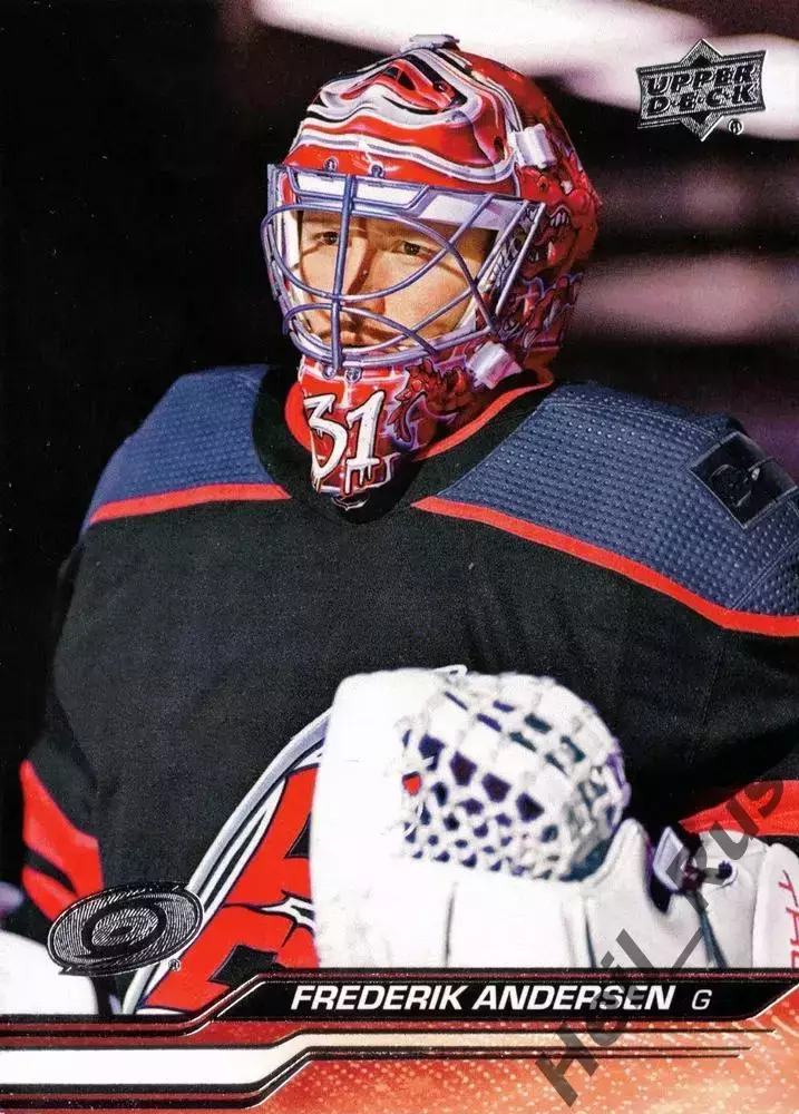 Карточка Фредерик Андерсен (Carolina Hurricanes/Каролина Харрикейнз) НХЛ/NHL