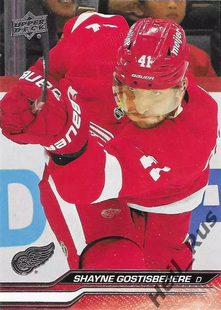 Карточка Shayne Gostisbehere/Шейн Гостисбеер (Detroit Red Wings/Детройт) НХЛ/NHL