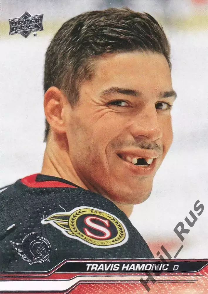 Карточка Travis Hamonic/Трэвис Хэмоник (Ottawa Senators/Оттава Сенаторз) НХЛ/NHL