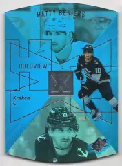 Хоккей; Карточка Matty Beniers/Мэтти Бенирс Seattle Kraken/Сиэтл Кракен НХЛ/NHL