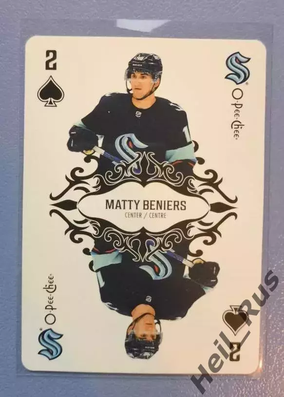 Хоккей Карточка Matty Beniers/Мэтти Бенирс (Seattle Kraken/Сиэтл Кракен) НХЛ/NHL