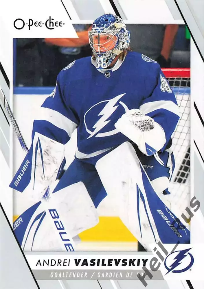 Карточка Андрей Василевский (Тампа-Бэй Лайтнинг, Салават Юлаев Уфа) НХЛ/NHL/КХЛ