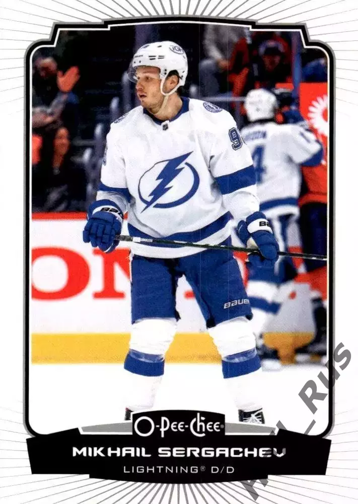 Хоккей; Карточка Михаил Сергачев Tampa Bay Lightning/Тампа-Бэй Лайтнинг НХЛ/NHL