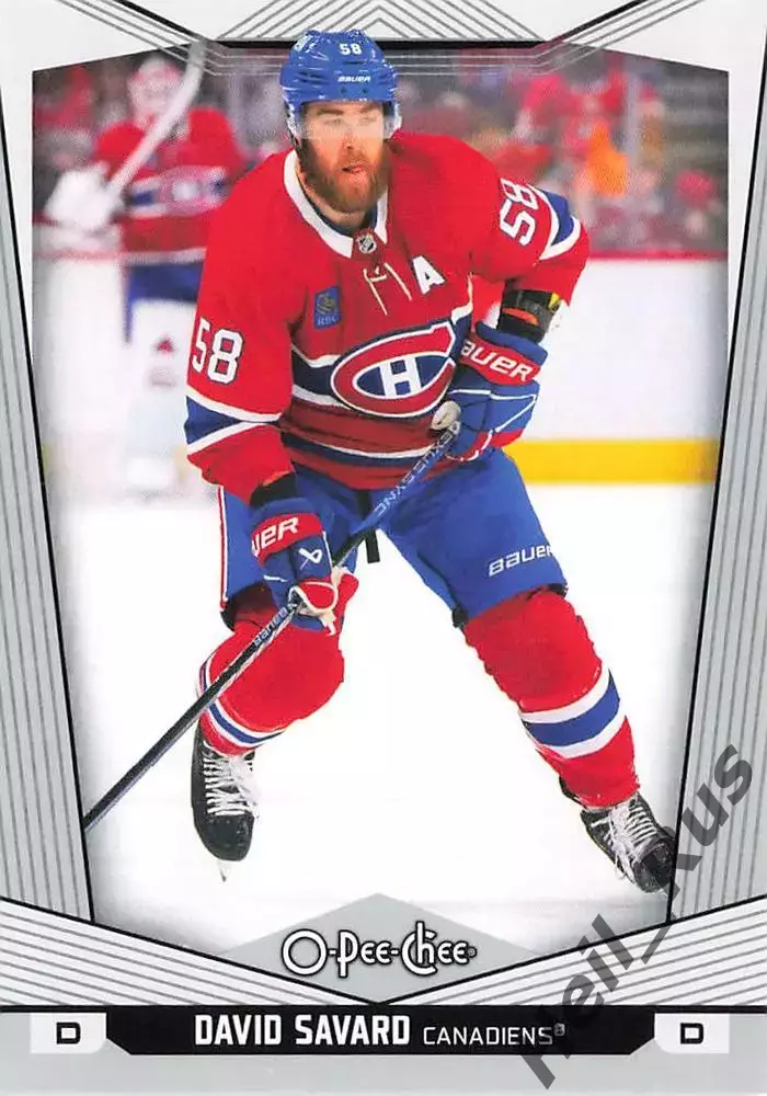 Карточка David Savard/Дэвид Савар Montreal Canadiens/Монреаль Канадиенс НХЛ/NHL