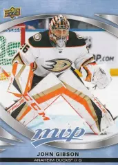 Хоккей; Карточка John Gibson/Джон Гибсон (Anaheim Ducks/Анахайм Дакс) НХЛ / NHL
