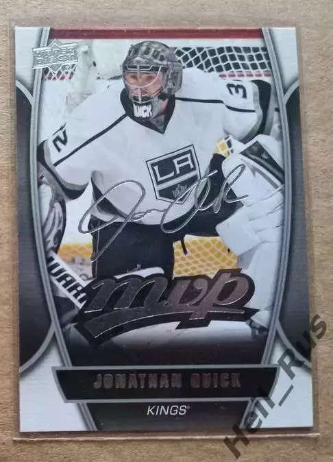 Хоккей Карточка Quick/Джонатан Куик Los Angeles Kings/Лос-Анджелес Кингз НХЛ/NHL