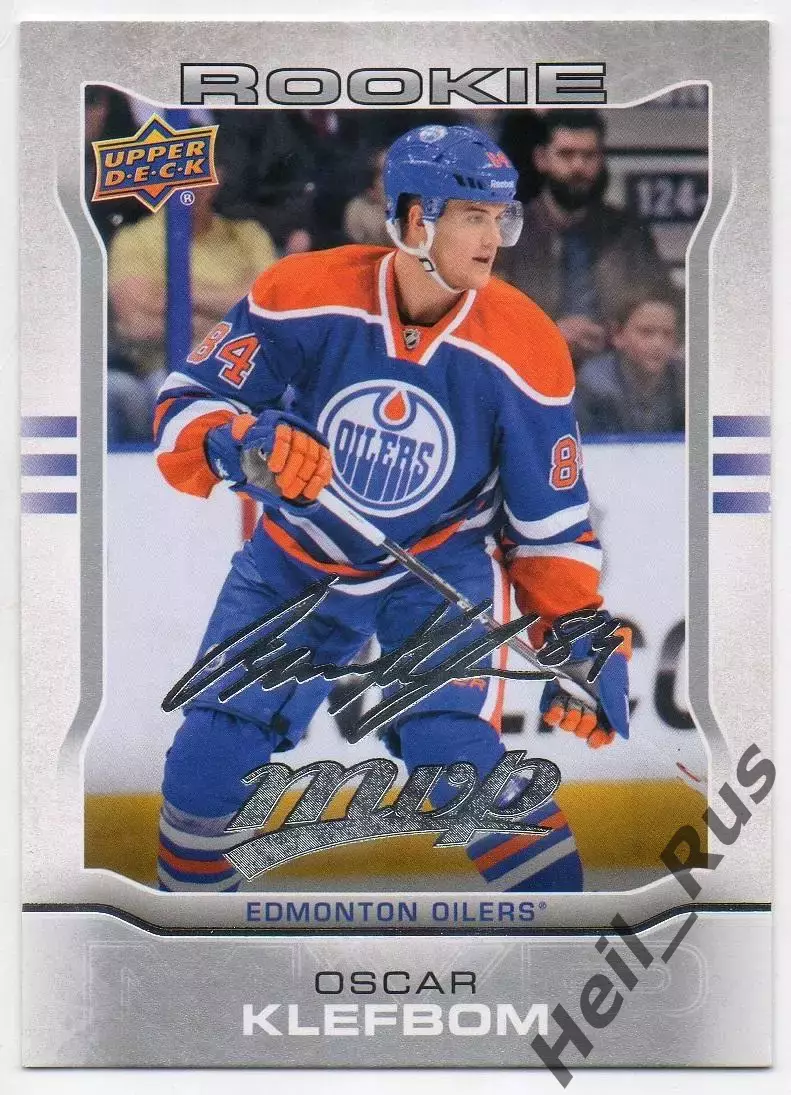 Карточка Oscar Klefbom/Оскар Клефбом (Edmonton Oilers/Эдмонтон Ойлерз) НХЛ/NHL