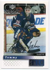Хоккей; Карточка Tommy Salo/Томми Сало (Edmonton Oilers/Эдмонтон Ойлерз) НХЛ/NHL
