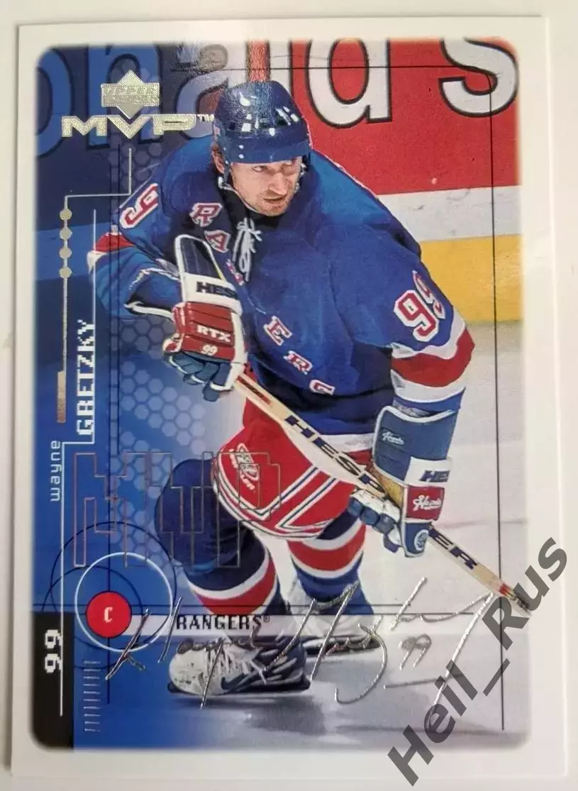 Карточка Wayne Gretzky/Уэйн Гретцки New York Rangers/Нью-Йорк Рейнджерс НХЛ/NHL