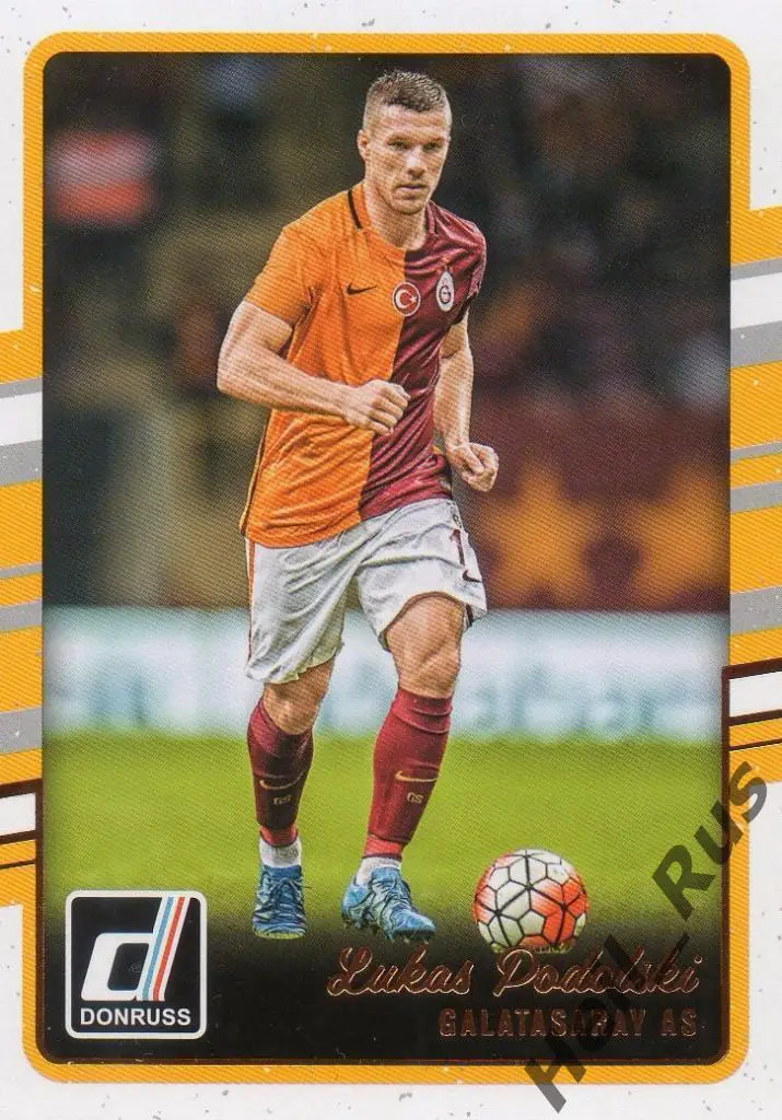 Футбол. Карточка Лукас Подольски (Галатасарай/Арсенал/Бавария/Кельн) Panini 2016
