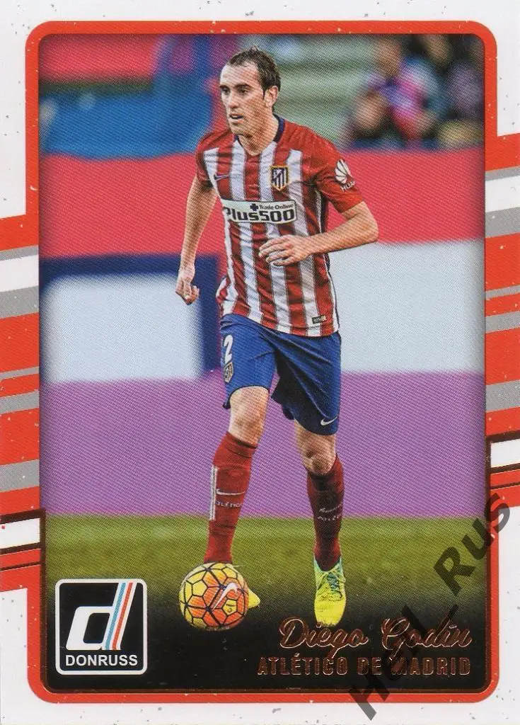 Футбол. Карточка Diego Godin/Диего Годин (Атлетико Мадрид) Panini/Панини 2016-17
