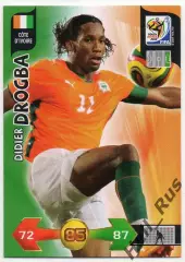 Футбол Карточка Didier Drogba/Дидье Дрогба Кот-д’Ивуар/Челси Чемпионат Мира 2010